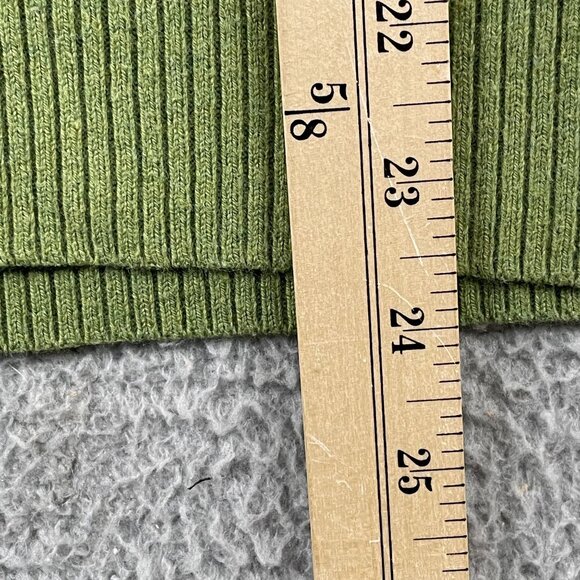 Abercrombie & Fitch Sweater Mens Small Green Grey Muscle Pullover - Picture 4 of 7